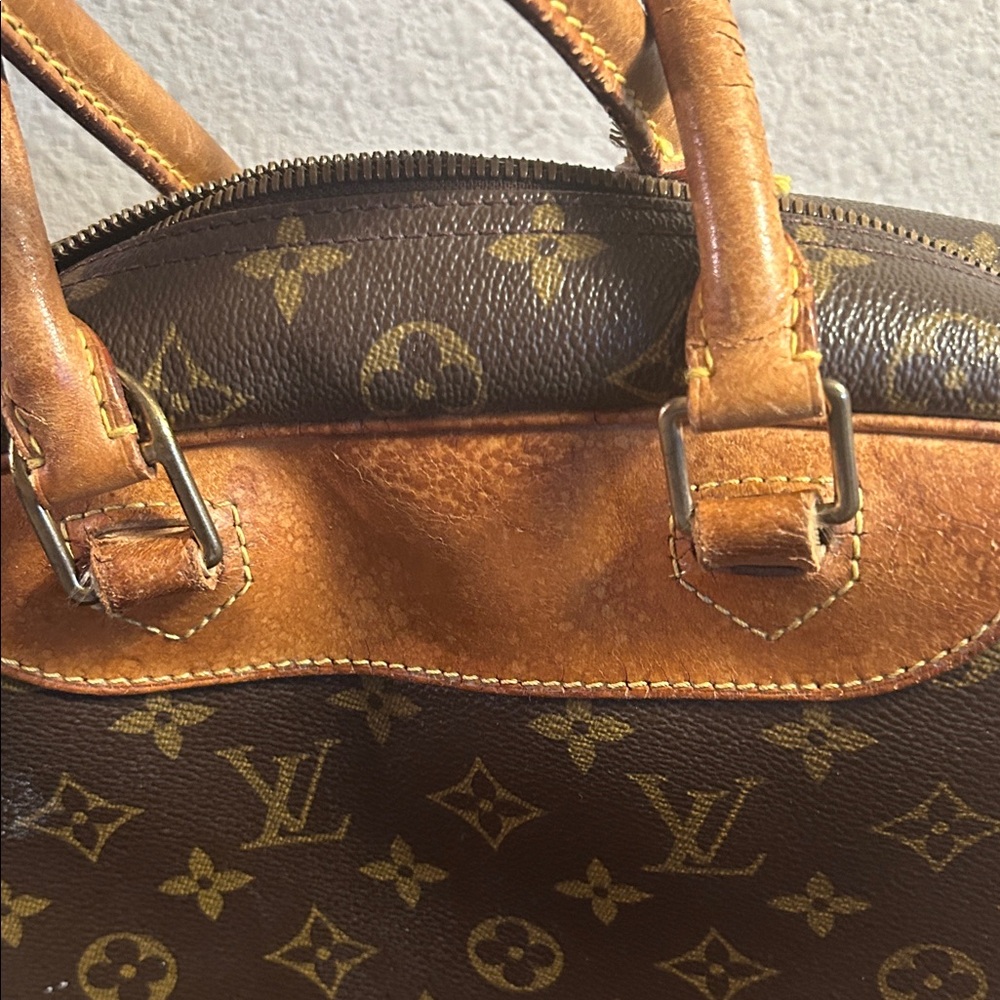 Louis Vuitton Brown Monogram Top-Handle  Deauville Satchel - Picture 3 of 13